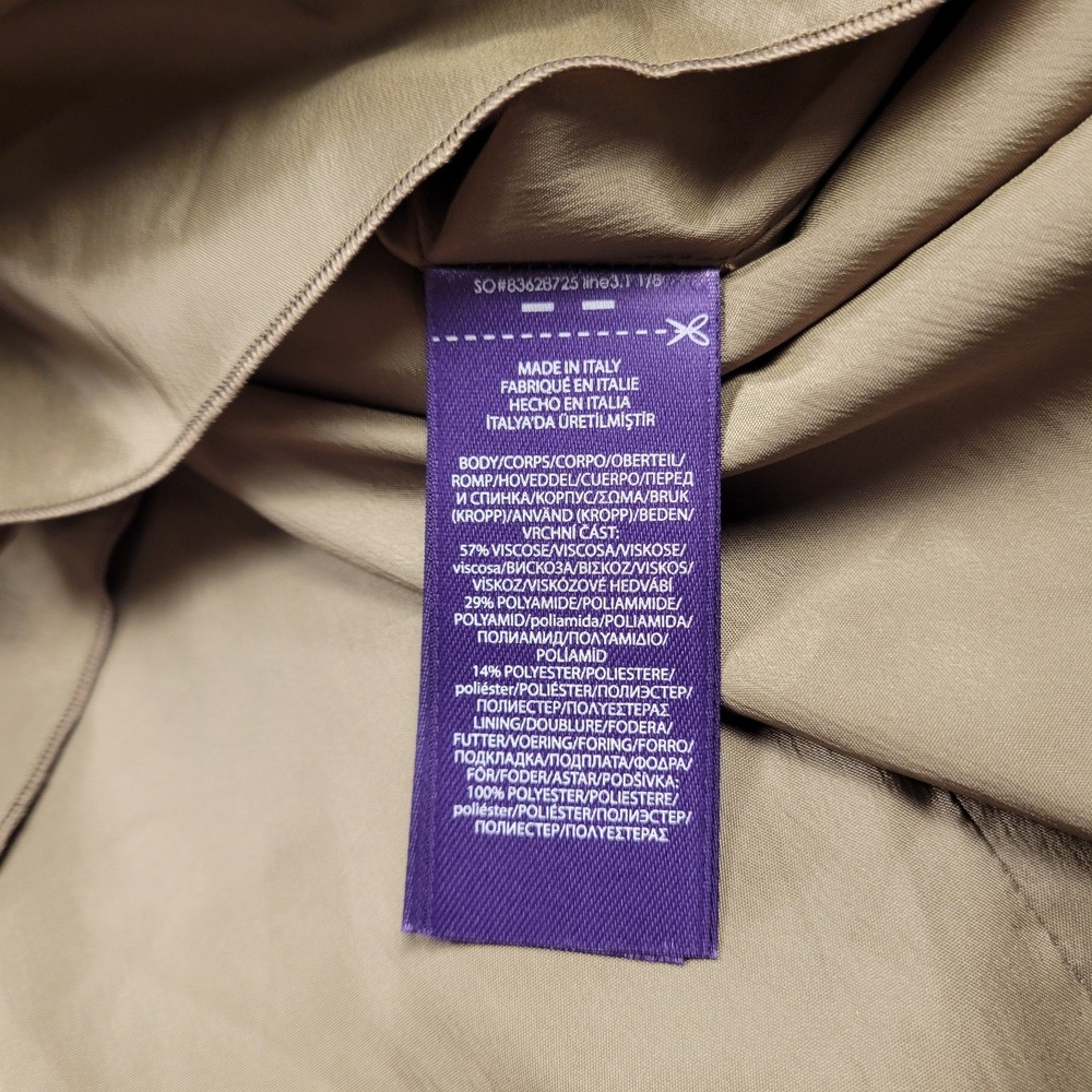 Ralph Lauren Purple Label Arnav Pleated Hand Painted Skirt Size 6 $3690 - Picture 6 of 6